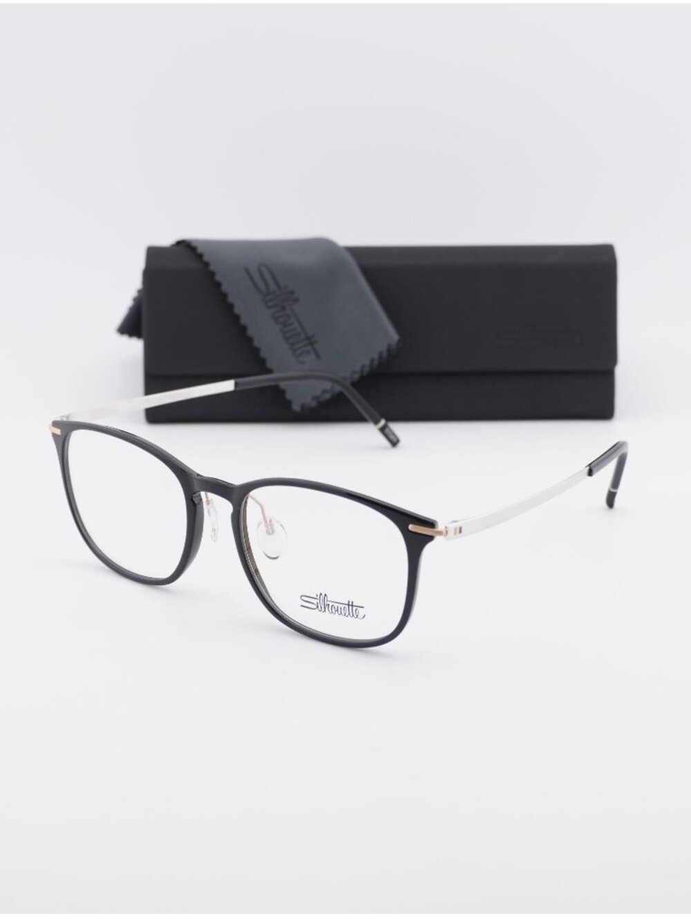 Silhouette MOMENTUM FULLRIM 2920/75 9082 Square Eyeglasses 52mm - Black